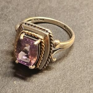 Vintage Ross Simmons 14k Gold And Sterlimg Ring. Size 8.5